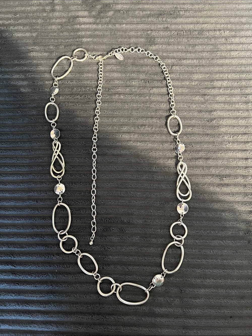 Chicos Silver-Tone Open Link Necklace